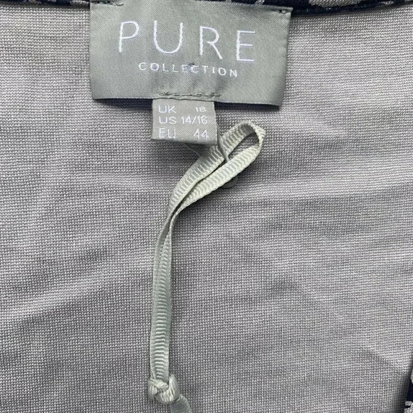 PURE Collection Printed Surplice Faux Wrap Dress - Picture 4 of 5